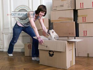 Woman Moving Home